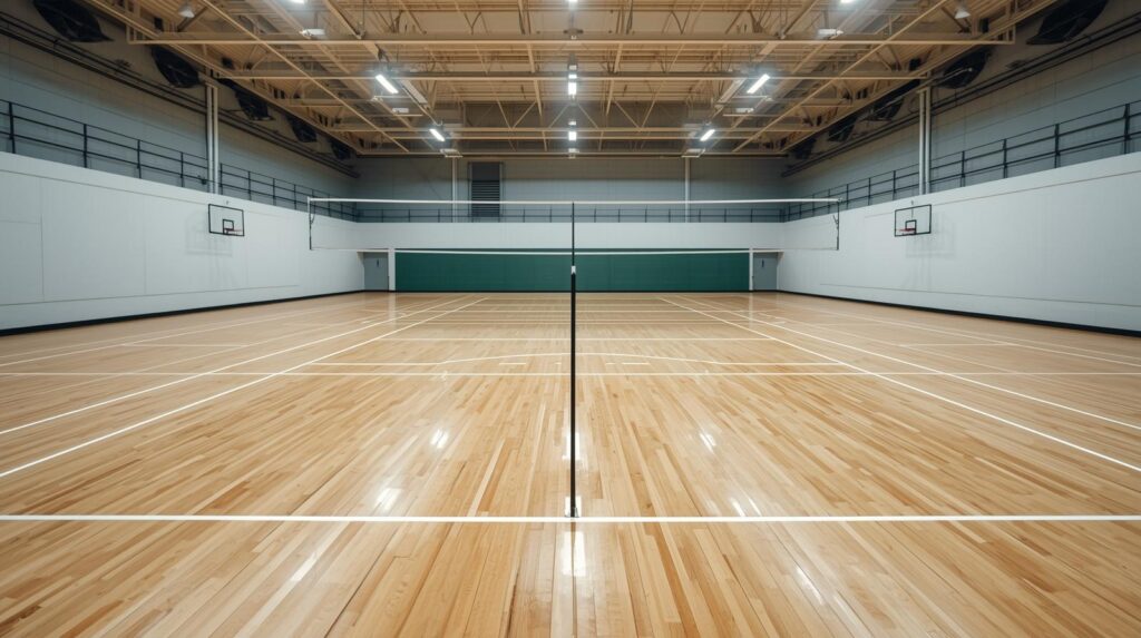 indoor badminton court